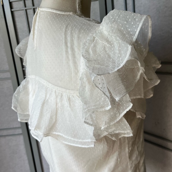 Maje Ruffle Blouse Fr 1 - Picture 4 of 6